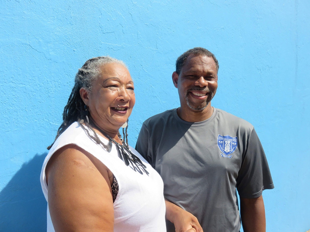 Award winners: Jenefer Brimmer, entrepreneur, and Troy Lewis, vice-president of Young Men&rsquo;s Social Club
